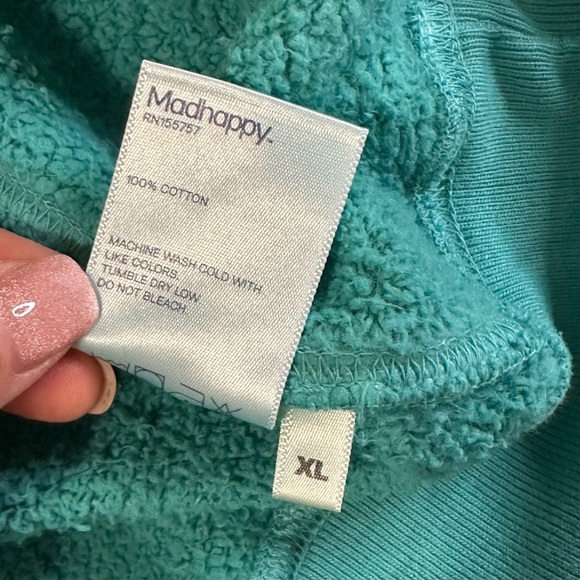 NEW MADHAPPY AURA LOS ANGELES TEAL CREWNECK SZ XL - Picture 8 of 8